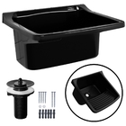 Tanque De Plástico Para Lavanderia Preto | Astra - 34l